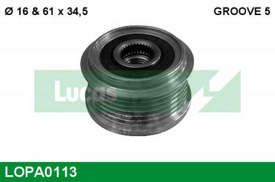 LUCAS ENGINE DRIVE lopa0113 -  Механизм свободного хода генератора
